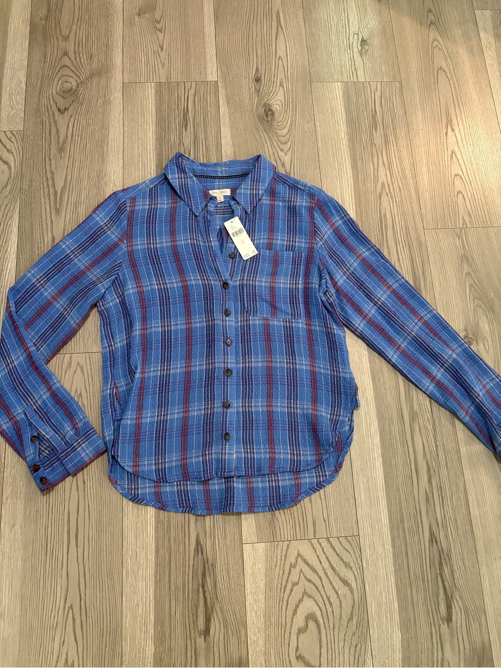 Pilcro Plaid Button Down NWT Size XS